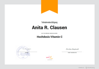 Zertifikat Hochdosis Vit.C